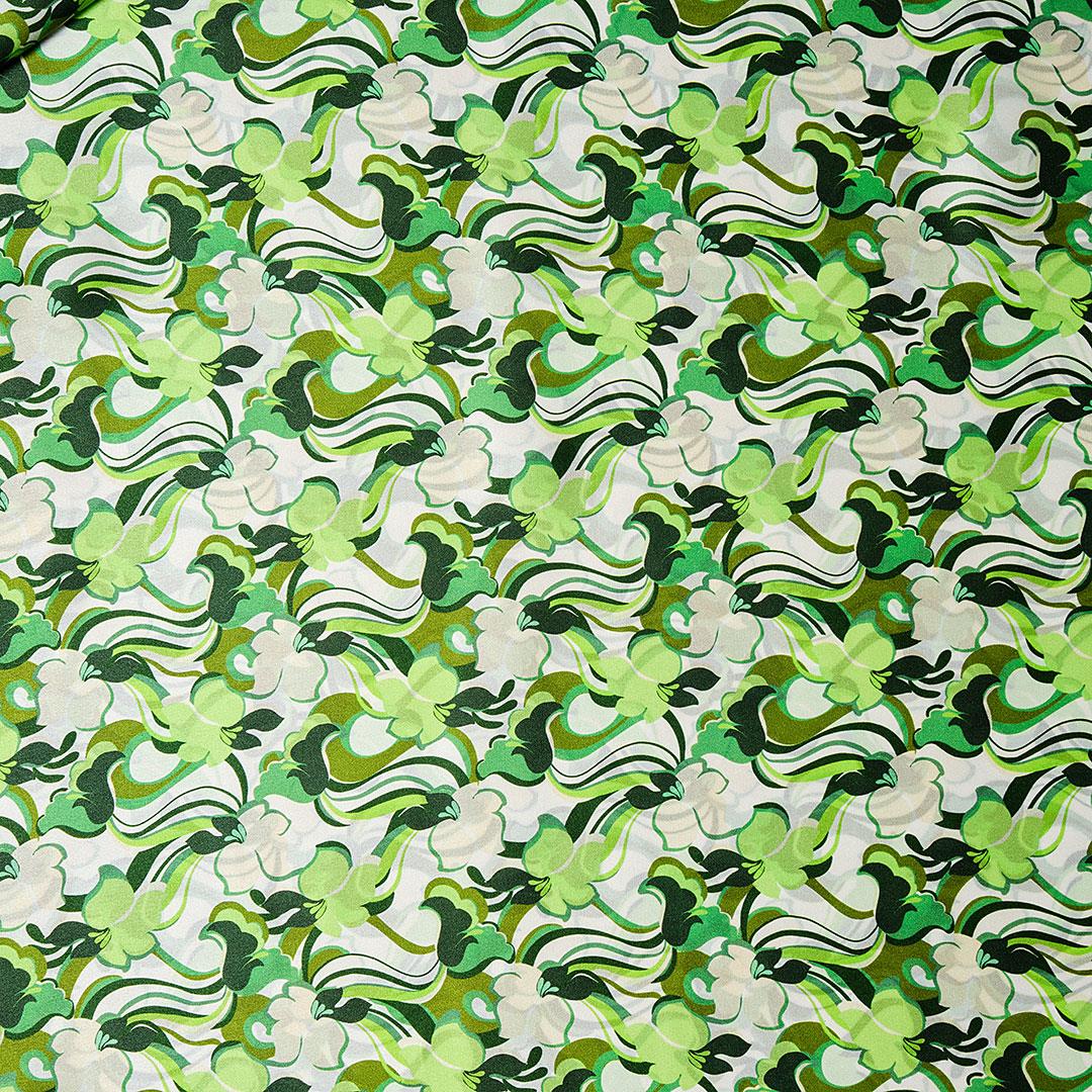 İtalyan İpek Saten Emprime 40