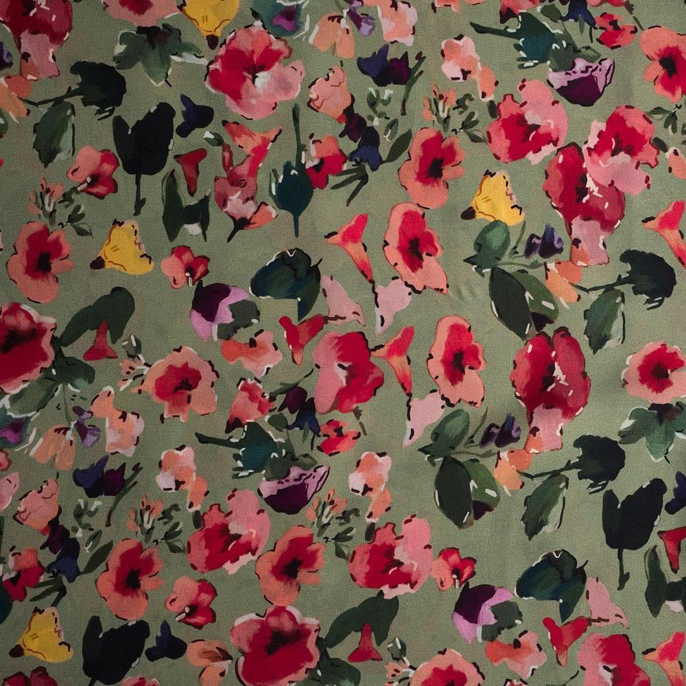 İtalyan İpek Saten Emprime 49