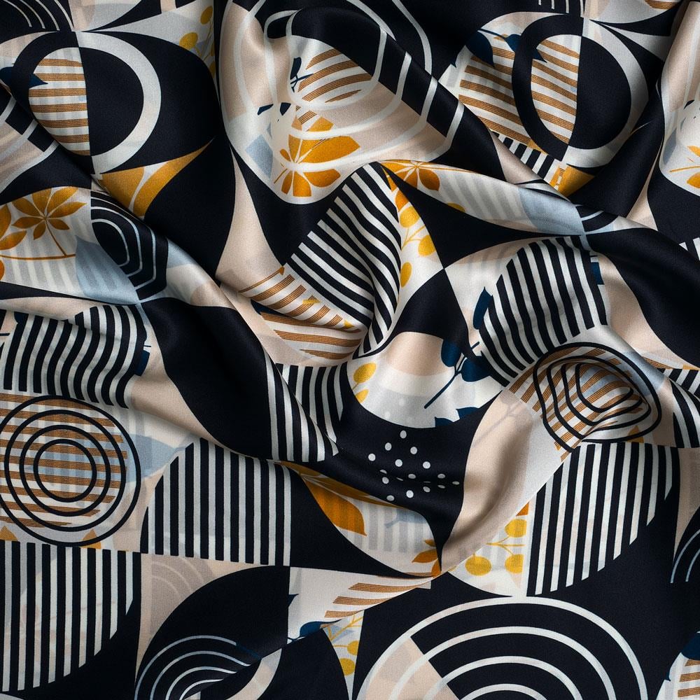 İtalyan İpek Saten Emprime 78