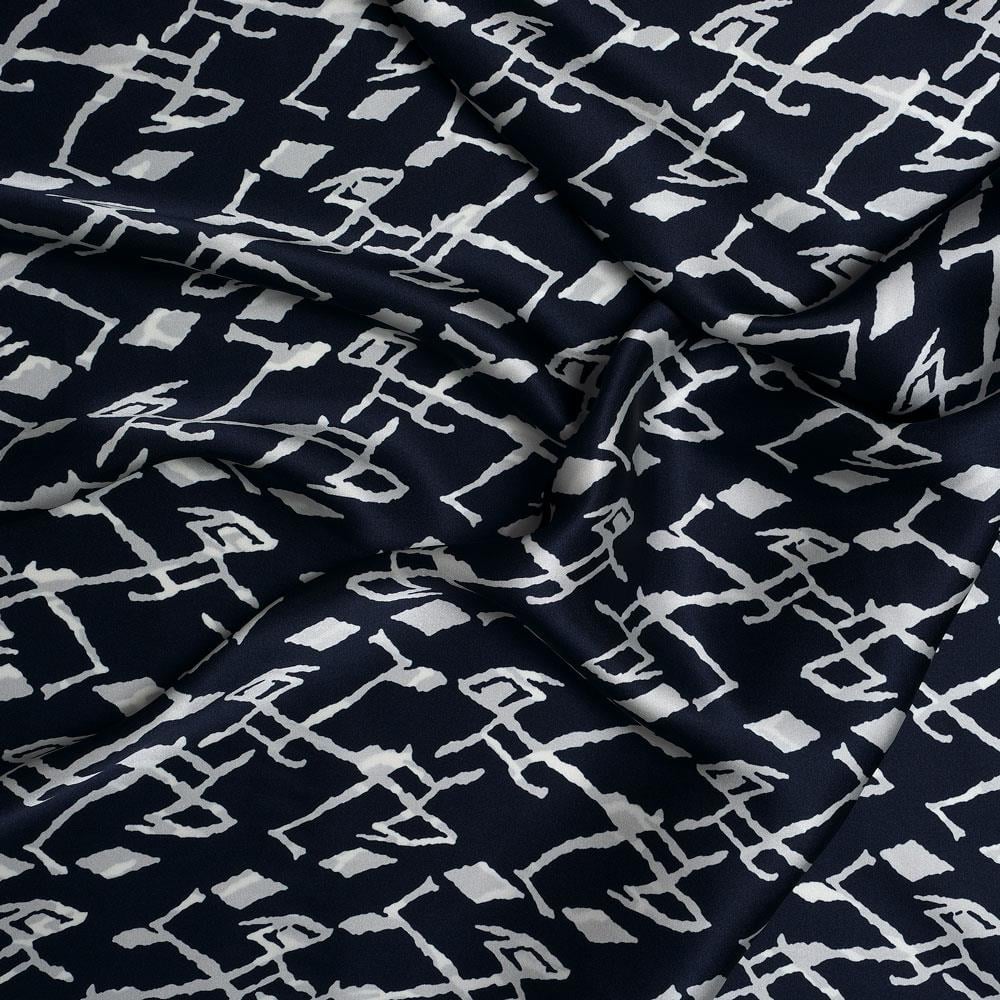 İtalyan İpek Saten Emprime 82