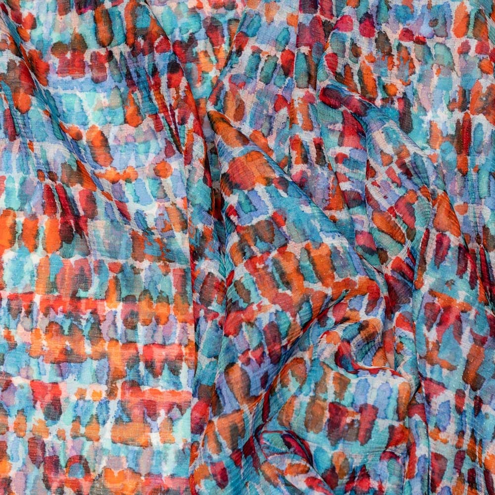 İtalyan İpek Şifon Emprime 03