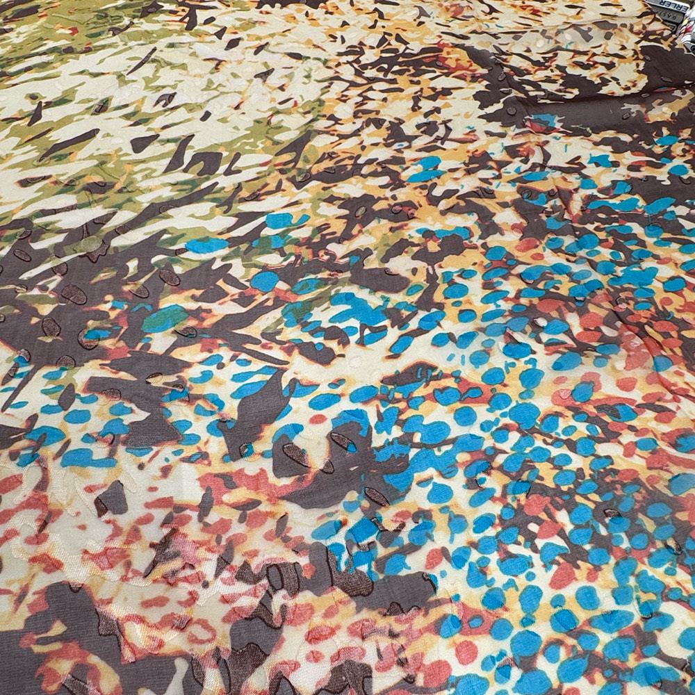 İtalyan İpek Şifon Emprime 13