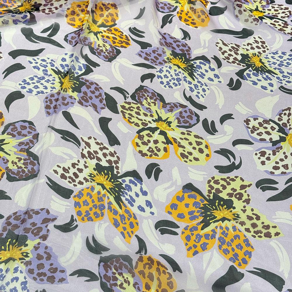 İtalyan İpek Şifon Emprime 15