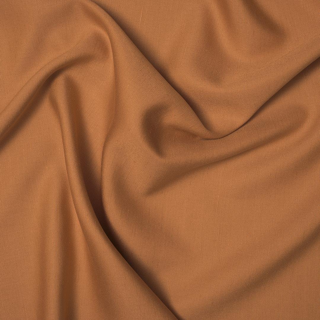 İtalyan İpekli Keten Kumaş Camel 07