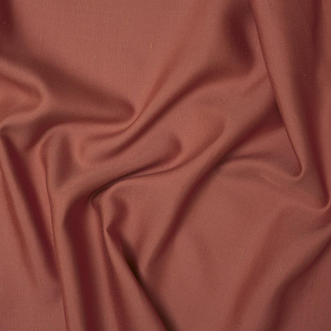 İtalyan İpekli Keten Kumaş Gül Kurusu 09