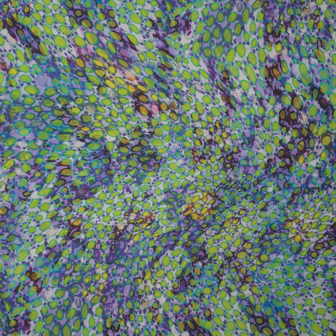 İtalyan Koton Saten Emprime Kumaş 06