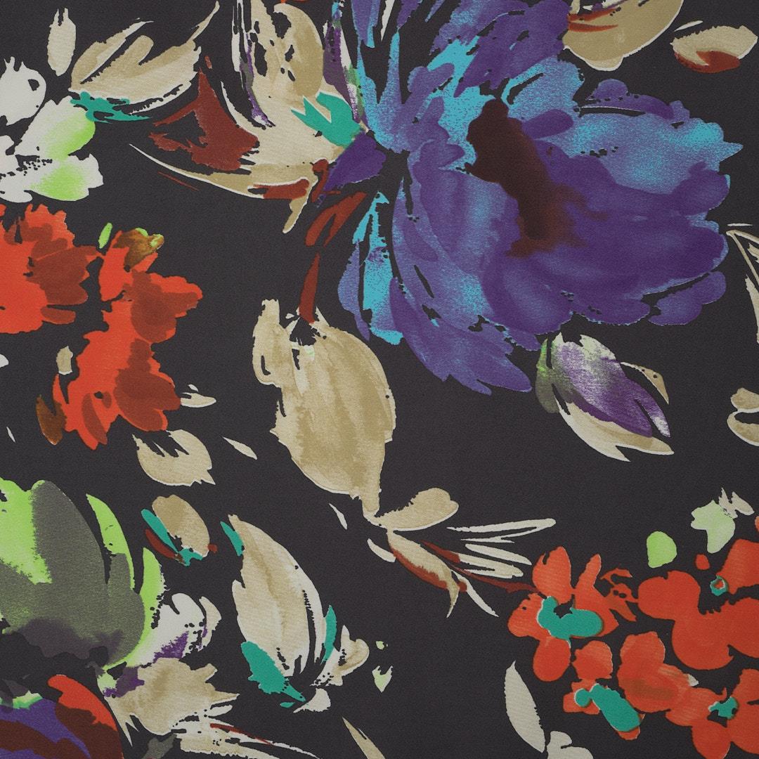 İtalyan Koton Saten Emprime Kumaş 11