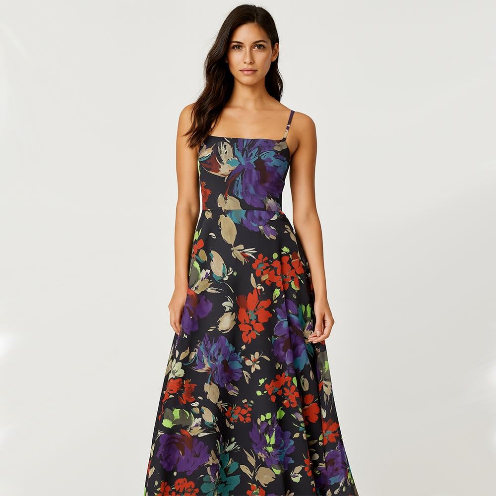 İtalyan Koton Saten Emprime Kumaş 11