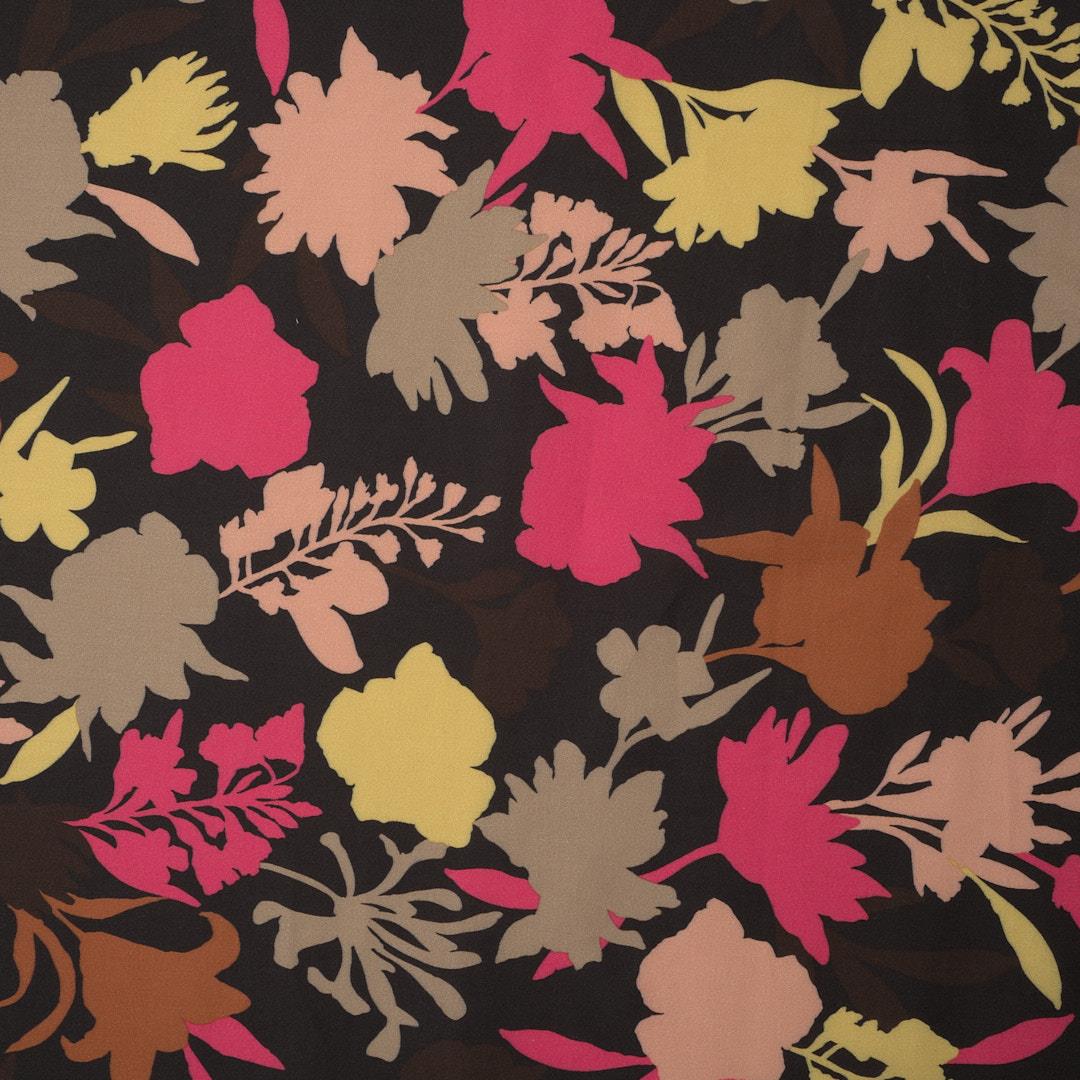 İtalyan Koton Saten Emprime Kumaş 12