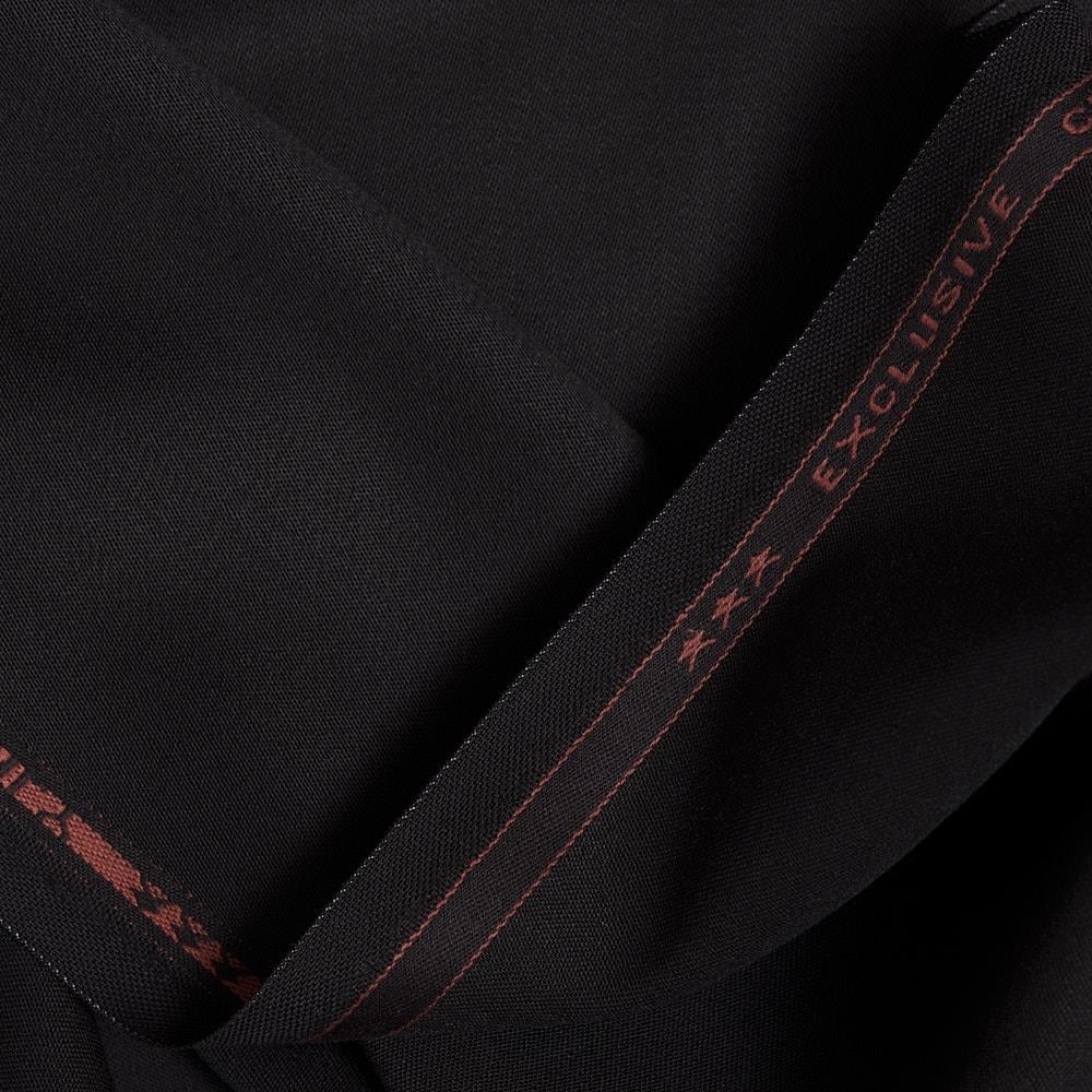 İtalyan Licra Yün Saten Gabardin Siyah 02