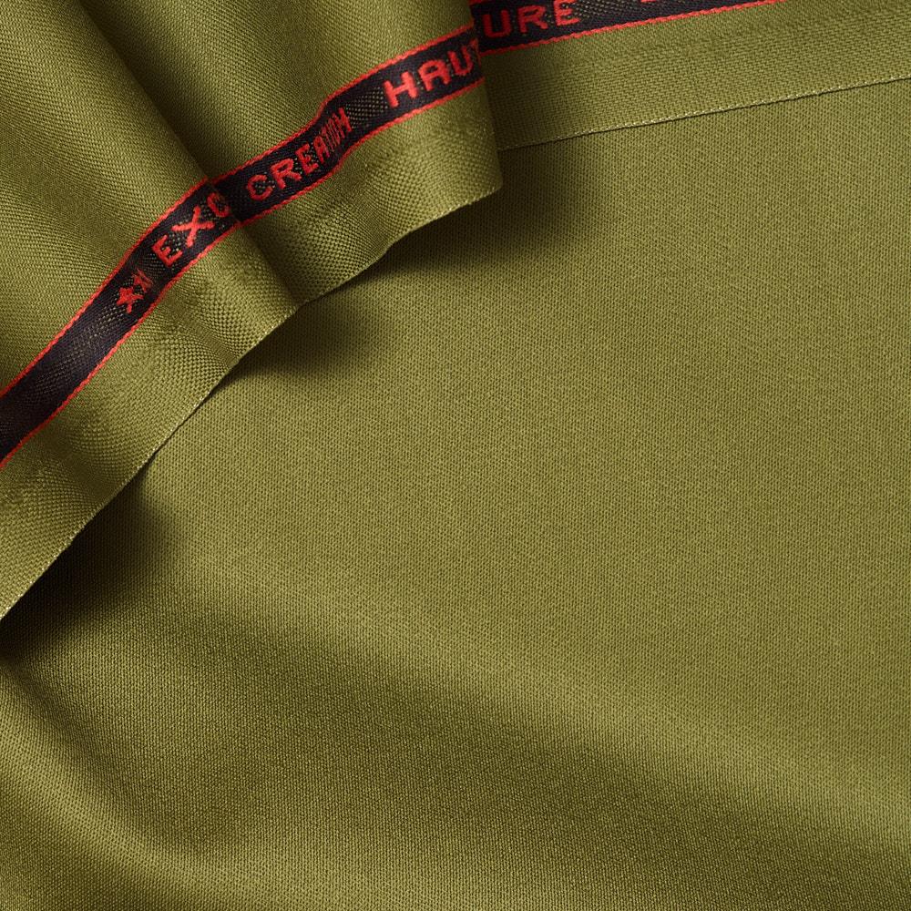 İtalyan Licra Yün Saten Gabardin Zeytin 176