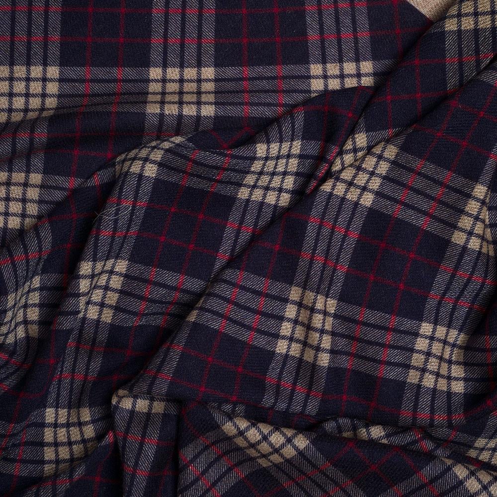 İtalyan Yün Vual Emprime Kumaş 02