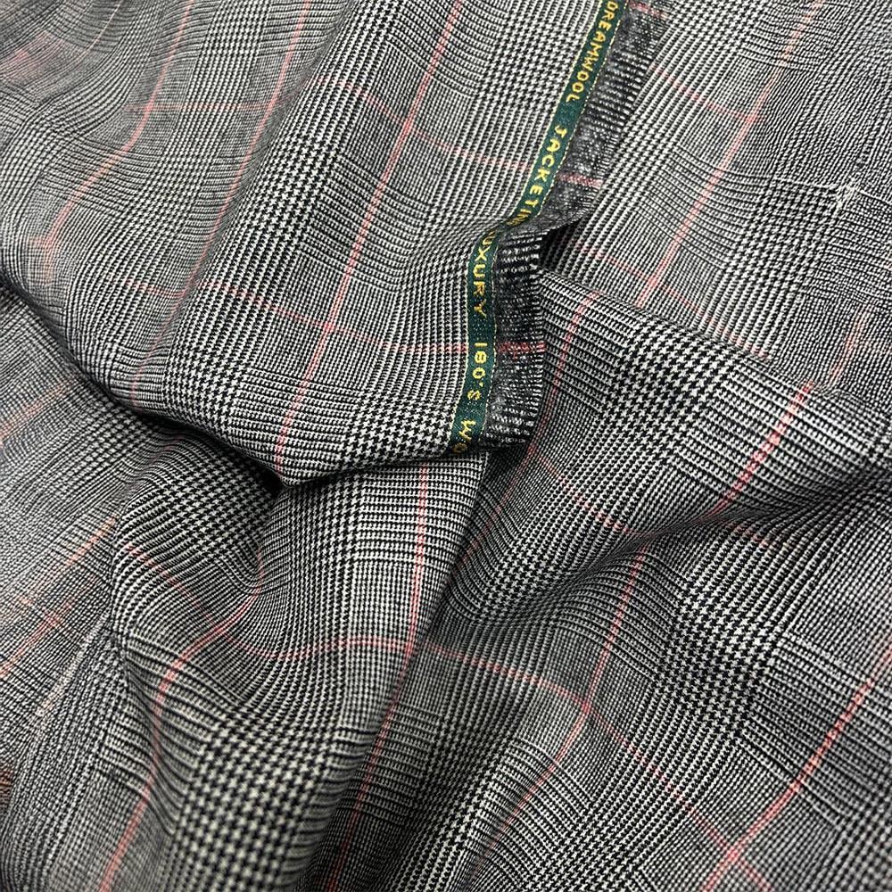 İthal Ekose Kumaş 530 19 Gri Pembe