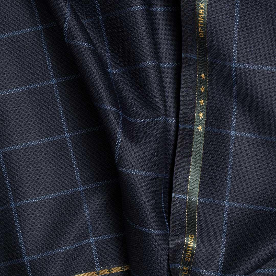 İthal Ekose Kumaş 530 24 Lacivert Mavi