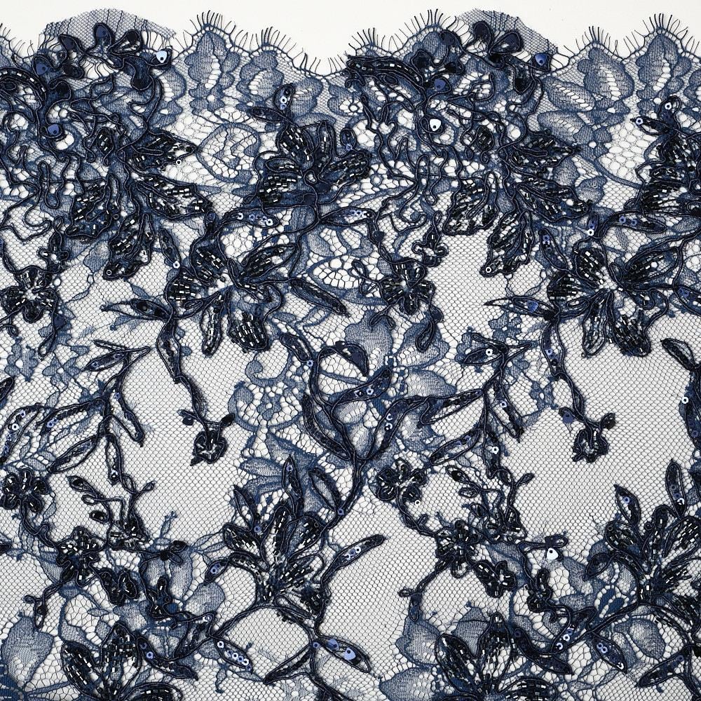 İthal Lez Boncuk Dantel Kumaş 775C - 8032 - 02