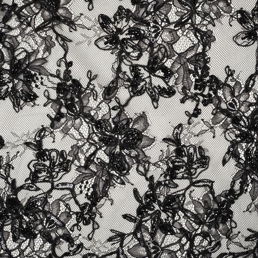 İthal Lez Boncuk Dantel Kumaş 775C - 832 - 01