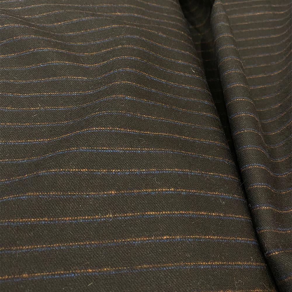 İthal Takımlık Çizgili Kumaş Flanel Siyah 14