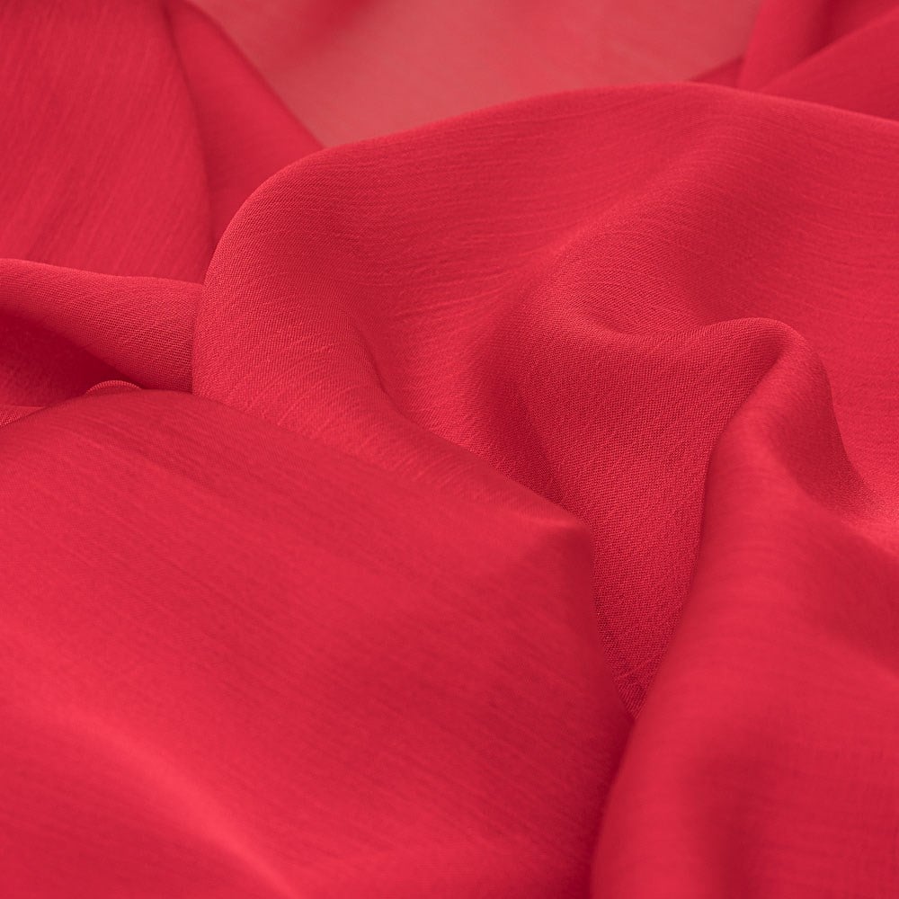 Janjan Şifon Kumaş Kırmızı