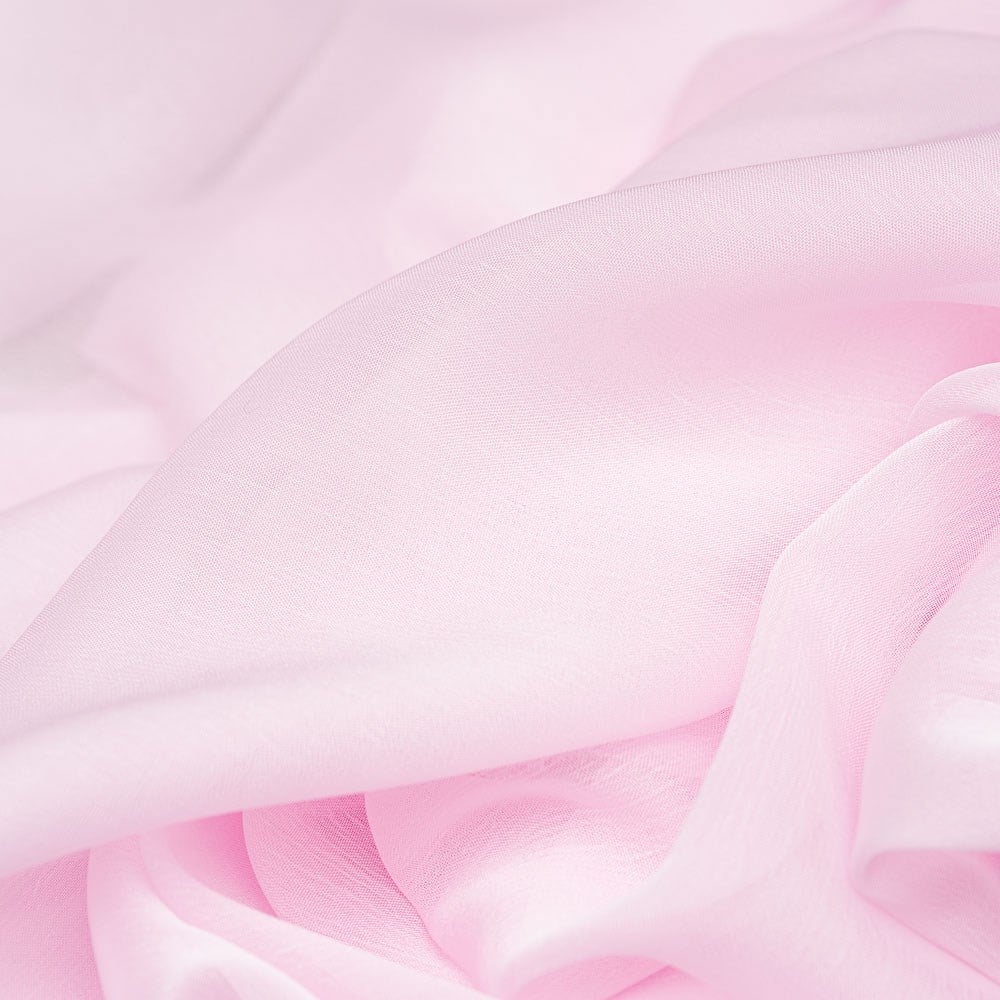 Janjan Şifon Kumaş Pembe