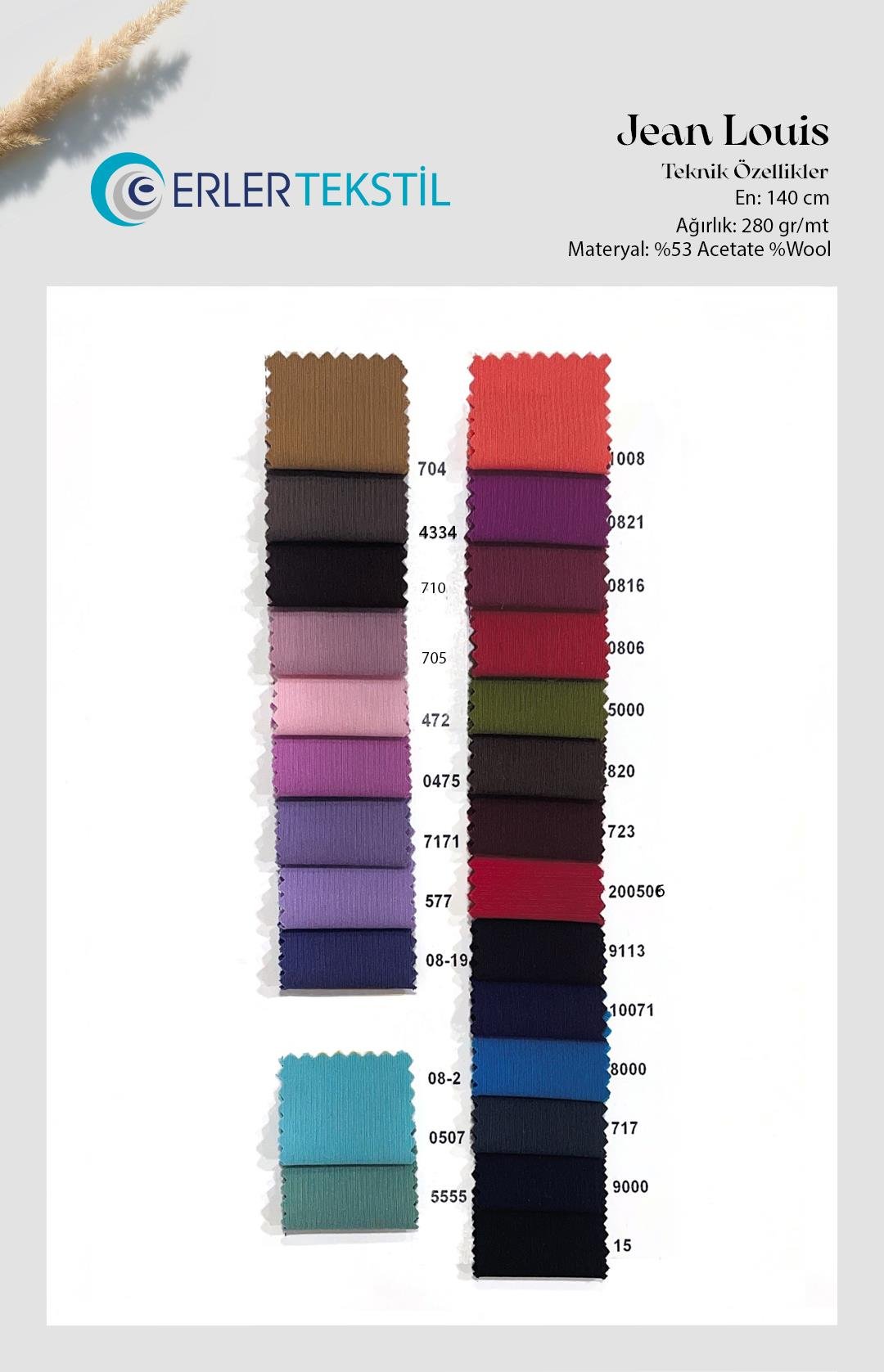 Jean Louis Kumaş Kartela