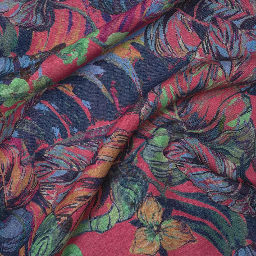 Keten Emprime Kumaş 03