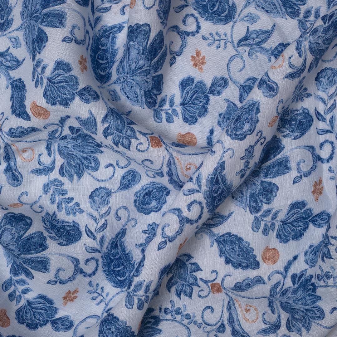 Keten Emprime Kumaş 06