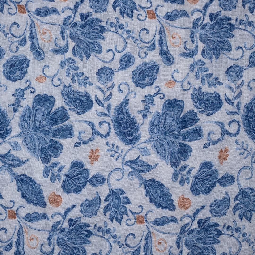 Keten Emprime Kumaş 06