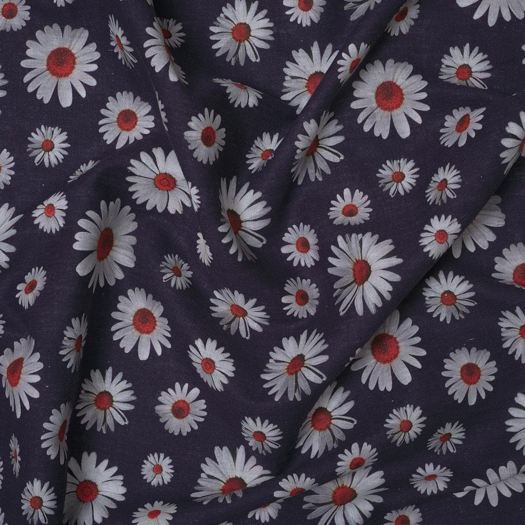 Keten Emprime Kumaş 16