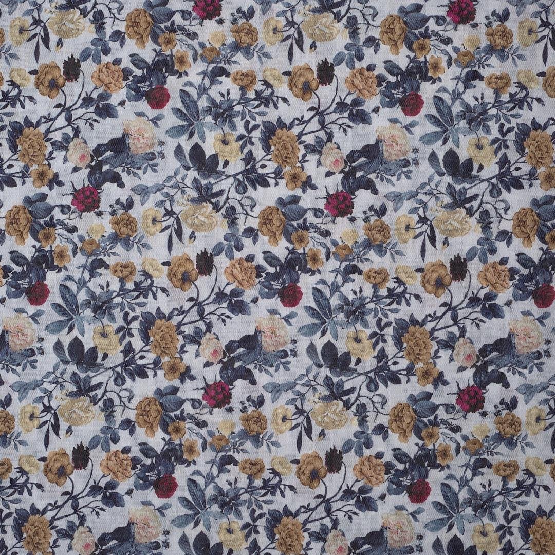 Keten Emprime Kumaş 25