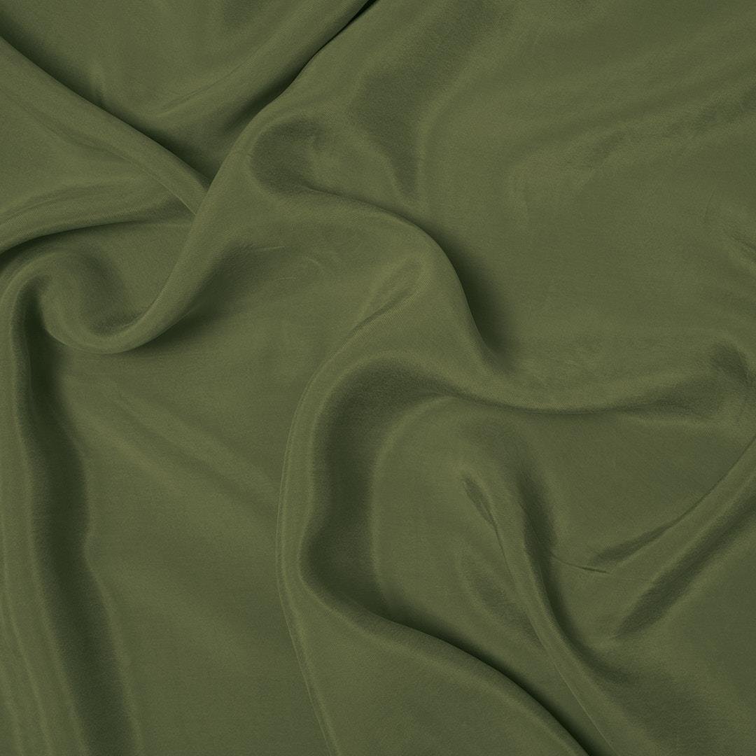 Kupra (Cupro) Kumaş Haki Yeşili 24
