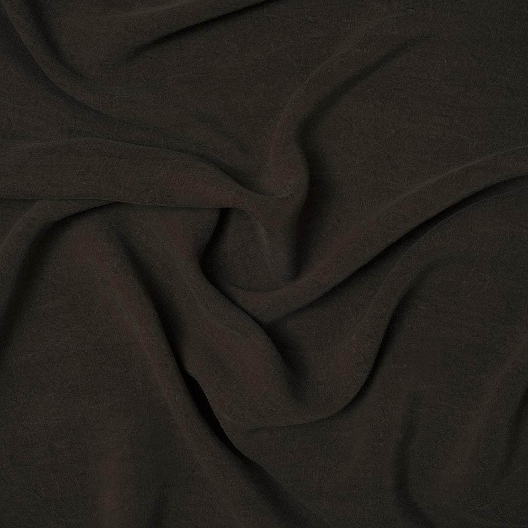 Kupra (Cupro) Kumaş Koyu Kahverengi 07