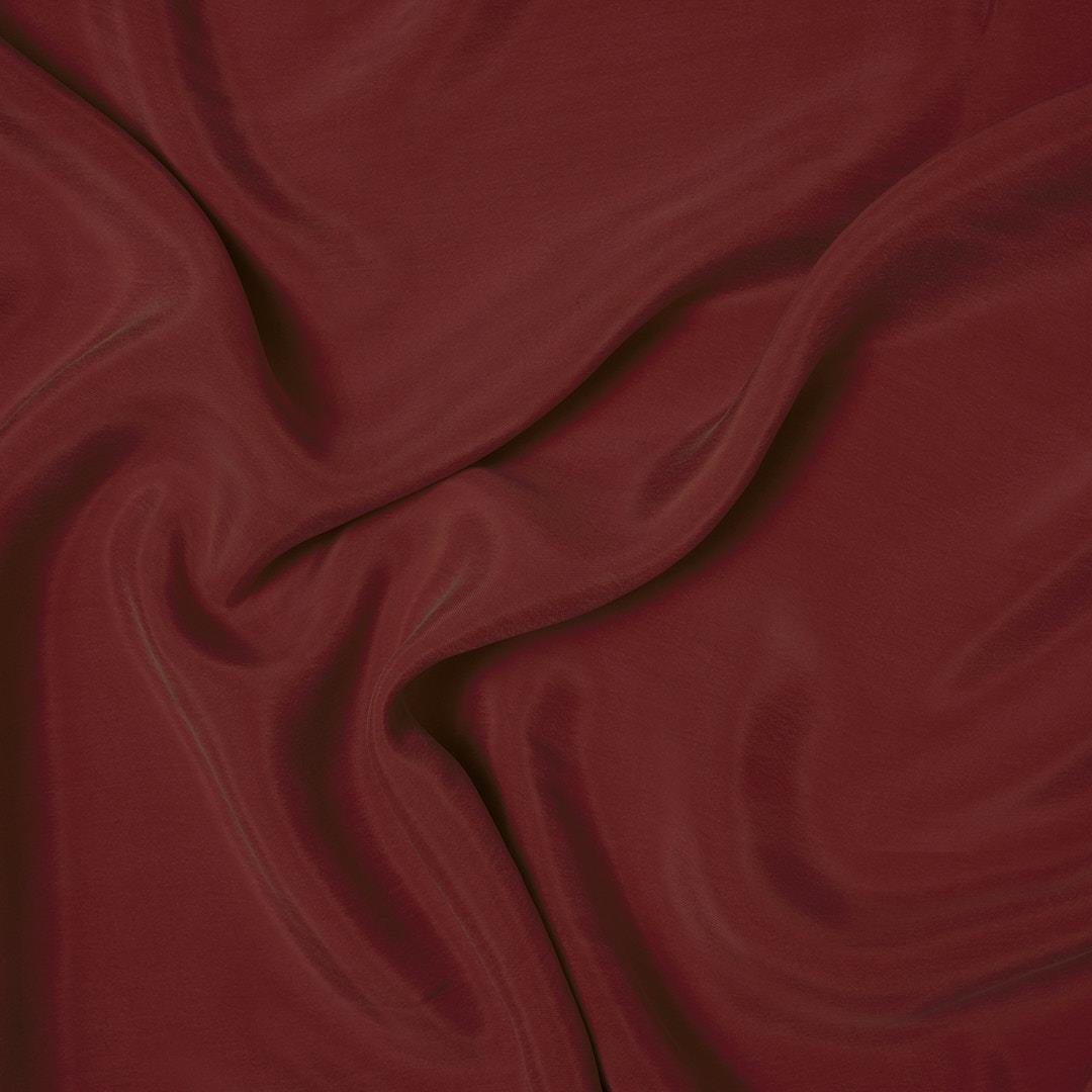 Kupra (Cupro) Kumaş Koyu Kırmızı 08