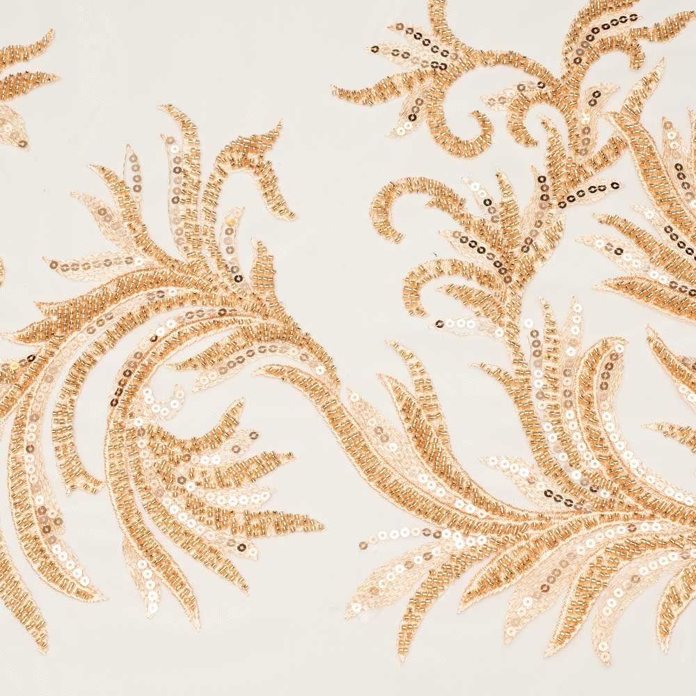 Motifli Boncuk İşleme Kumaş 92546