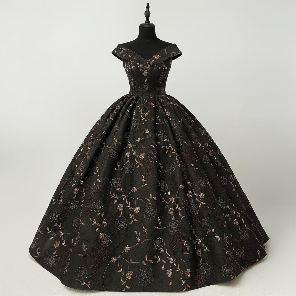 Nakış Tafta Kumaş Kahve 02