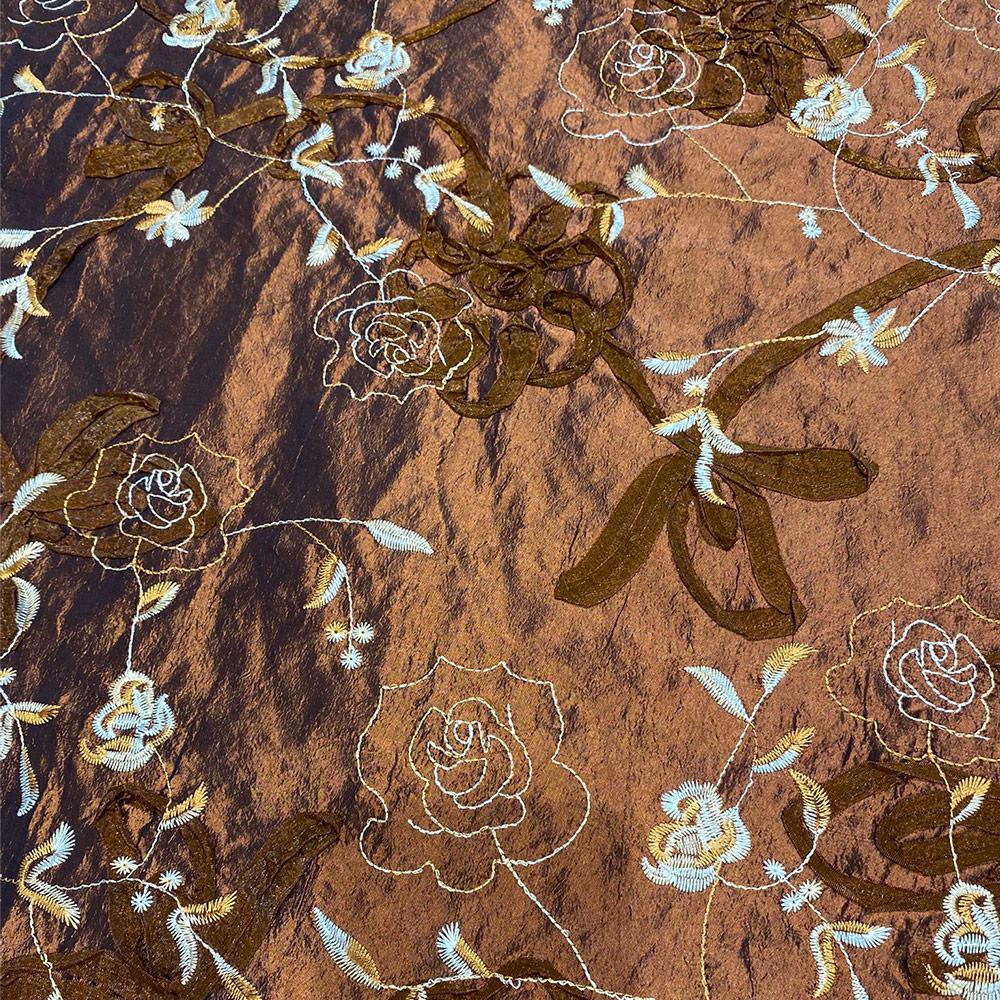 Nakış Tafta Kumaş Taba 03