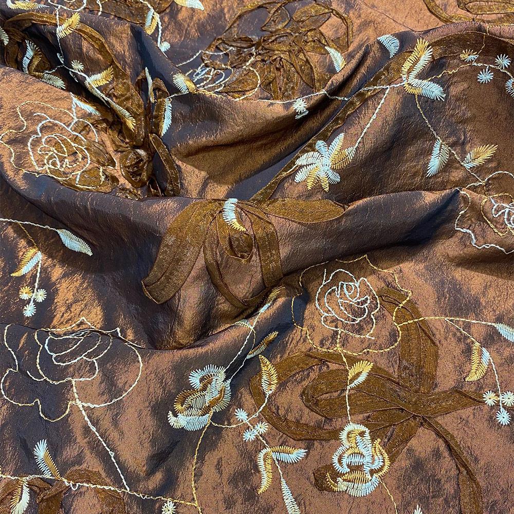 Nakış Tafta Kumaş Taba 03