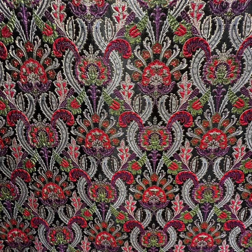 Simli Brokar Kumaş  50087-2 Siyah