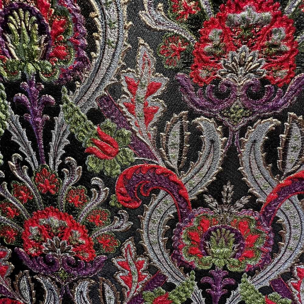 Simli Brokar Kumaş  50087-2 Siyah