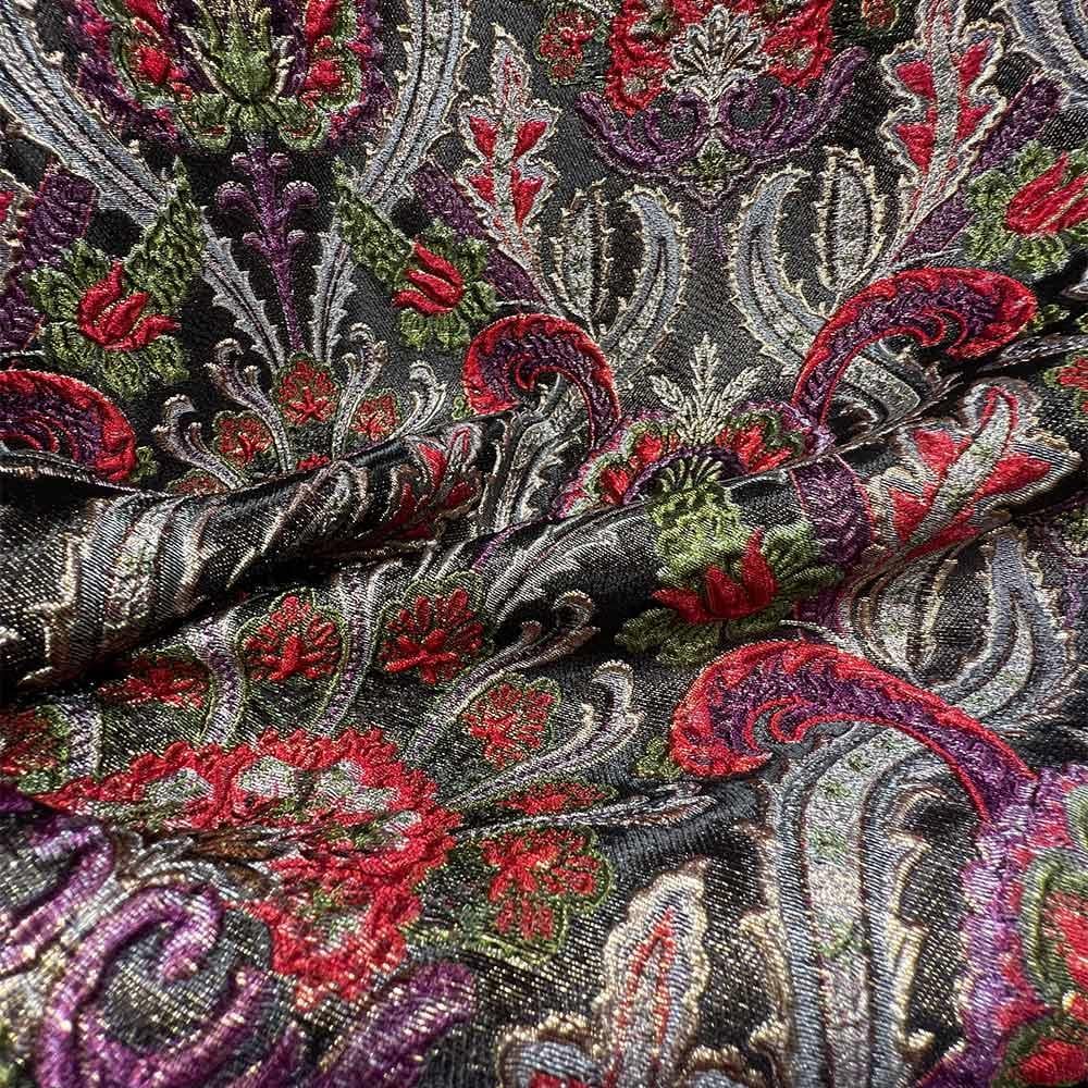 Simli Brokar Kumaş  50087-2 Siyah