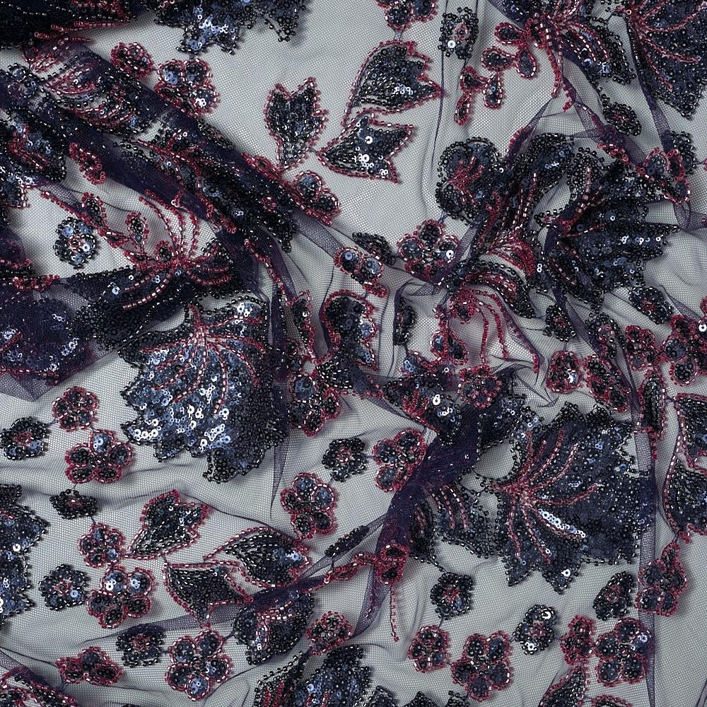 Tül Boncuk İşleme Asma Kumaş 286