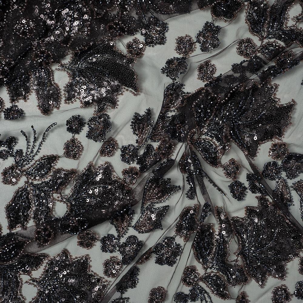 Tül Boncuk İşleme Asma Kumaş 286