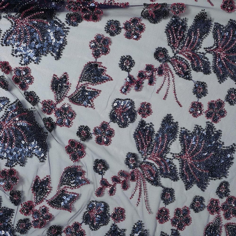 Tül Boncuk İşleme Asma Kumaş 286