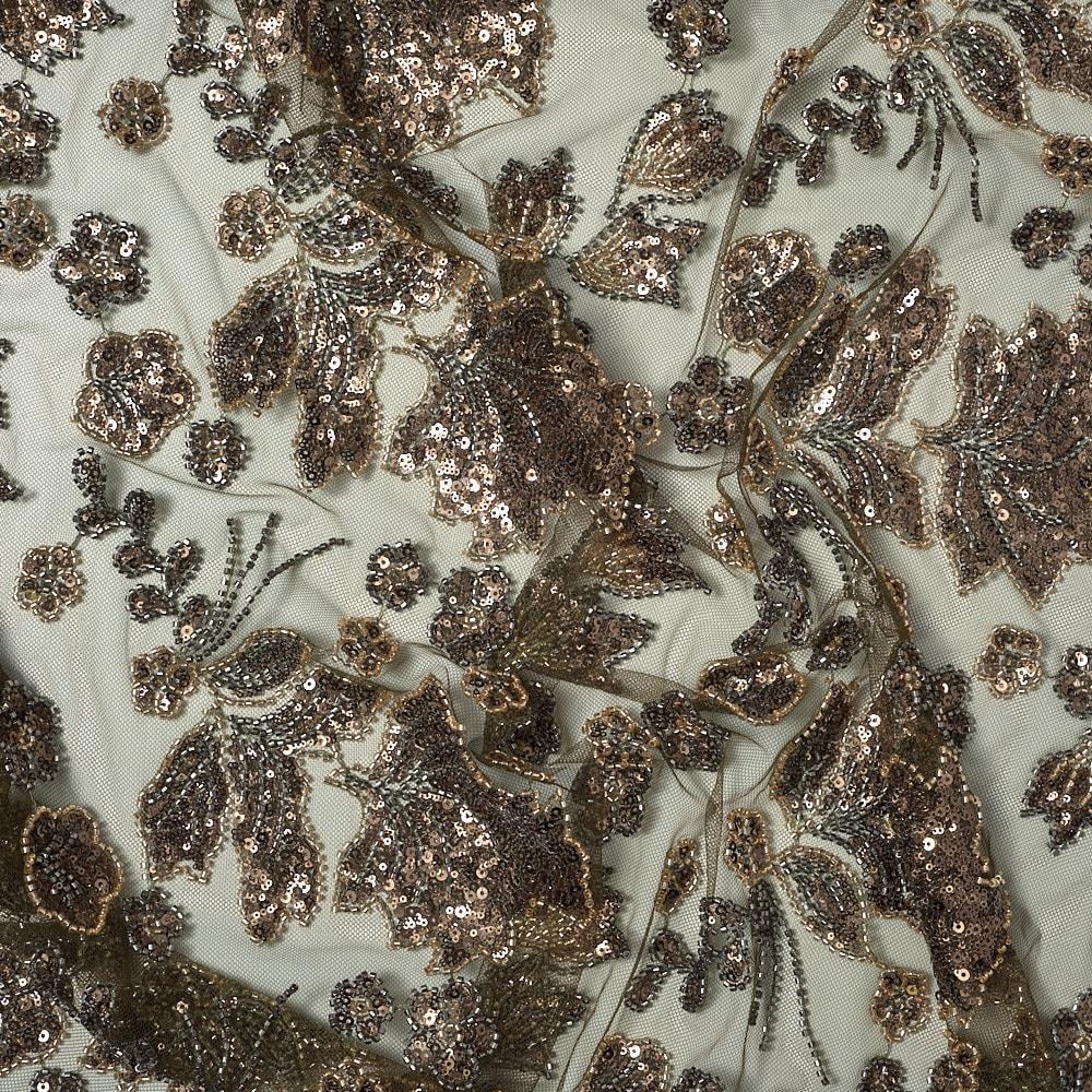 Tül Boncuk İşleme Asma Kumaş 286