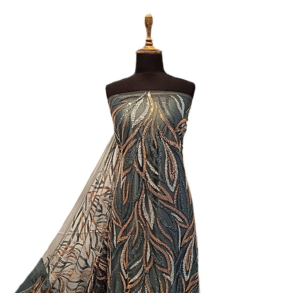 Tül Boncuk İşleme Kesme Kumaş 287