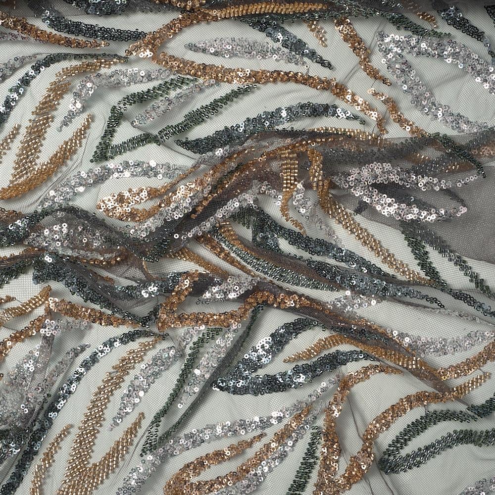 Tül Boncuk İşleme Kesme Kumaş Pano 287