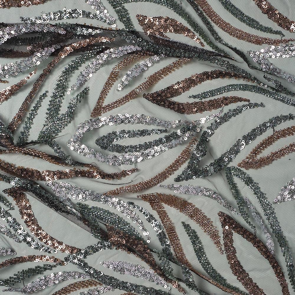 Tül Boncuk İşleme Kesme Kumaş Pano 287