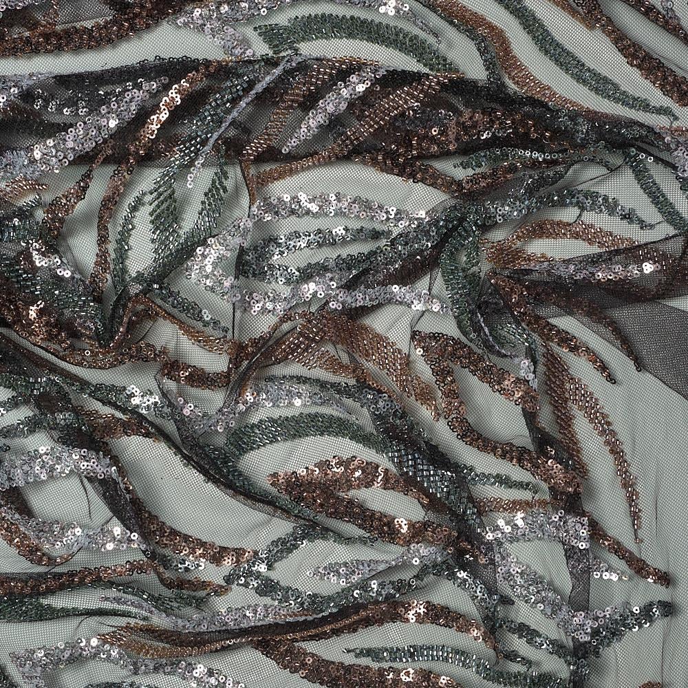 Tül Boncuk İşleme Kesme Kumaş Pano 287