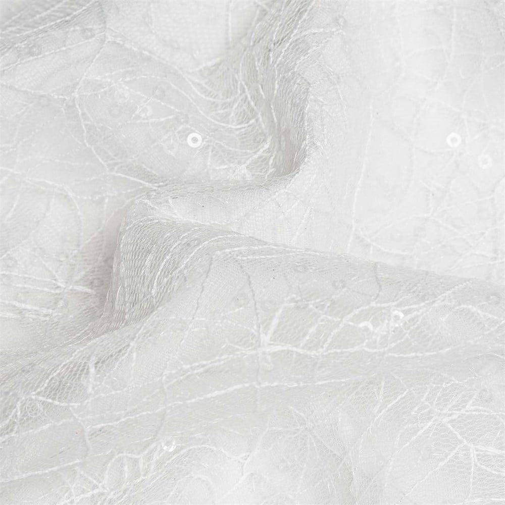 Tül Brode Payet 259 Beyaz 10