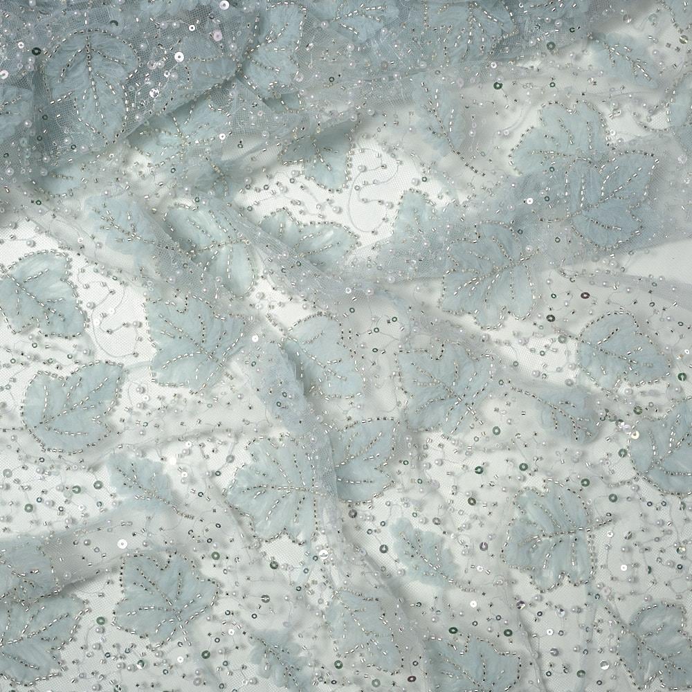 Tül Lase İşleme Yaprak Kumaş 284