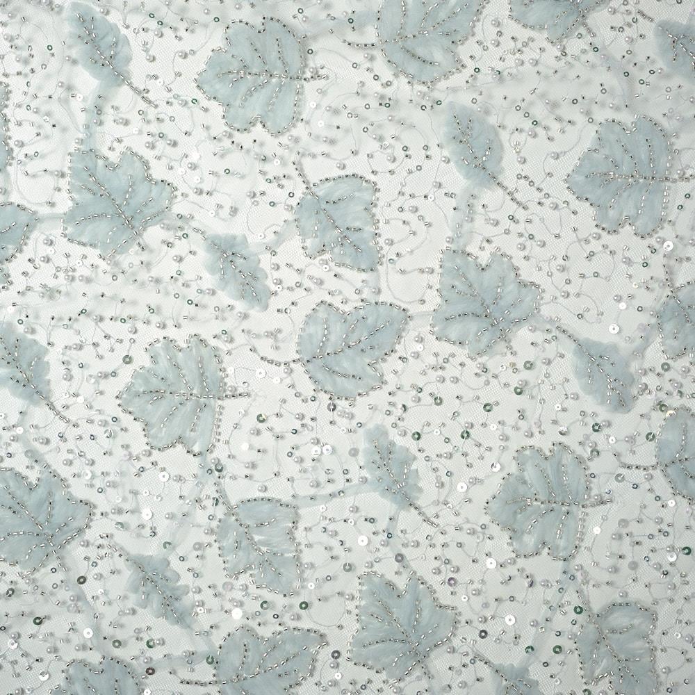 Tül Lase İşleme Yaprak Kumaş 284